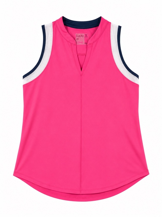 Lucky in Love Tops - New - Lucky in Love Do The Twist Polo Tank | Size Medium